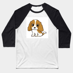 cavalier king charles spaniel blenheim cartoon Baseball T-Shirt